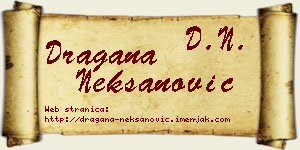 Dragana Nekšanović vizit kartica
